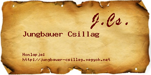 Jungbauer Csillag névjegykártya